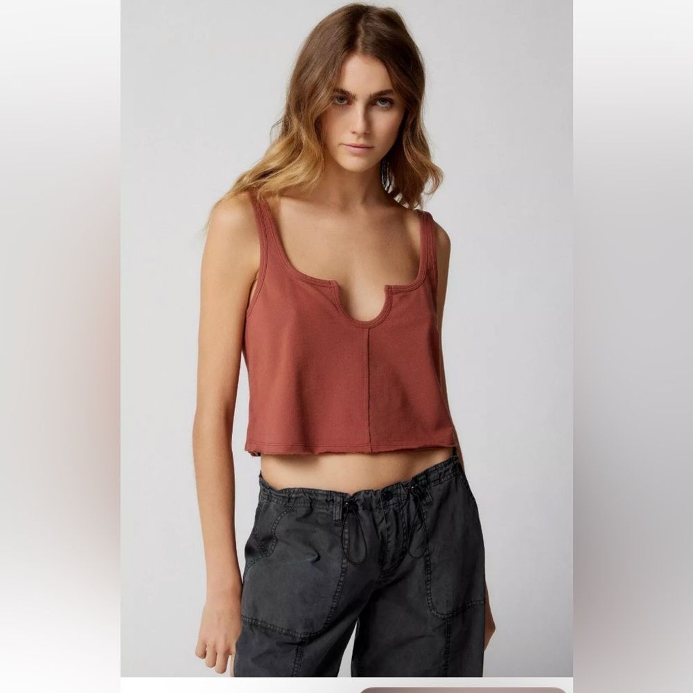 Urban Outfitters Out From Under Rust Cropped Top Tank XL New